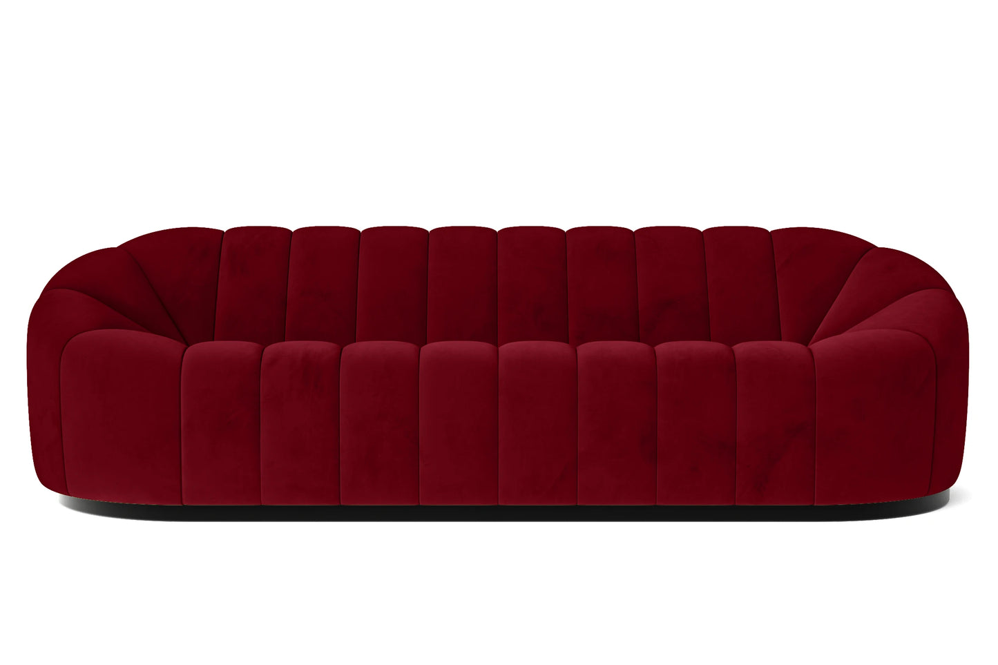 Columbia 4 Seater Sofa Red Velvet