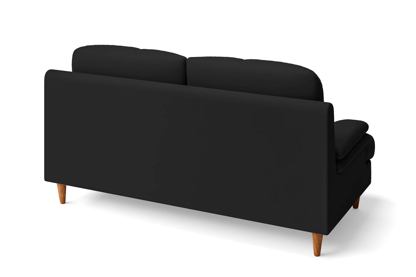 Cosenza 3 Seater Sofa Black Leather