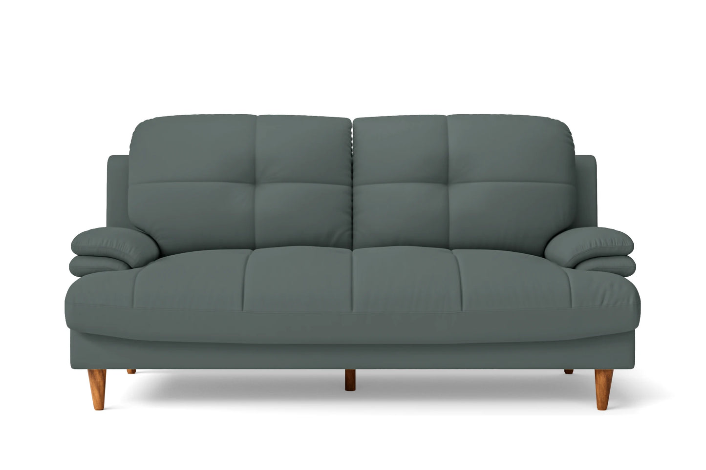 Cosenza 3 Seater Sofa Dusky Turquoise Leather