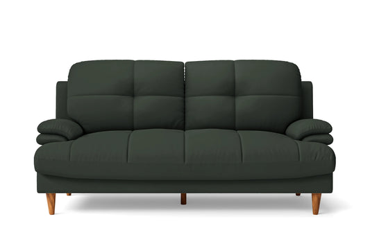 Cosenza 3 Seater Sofa Green Leather