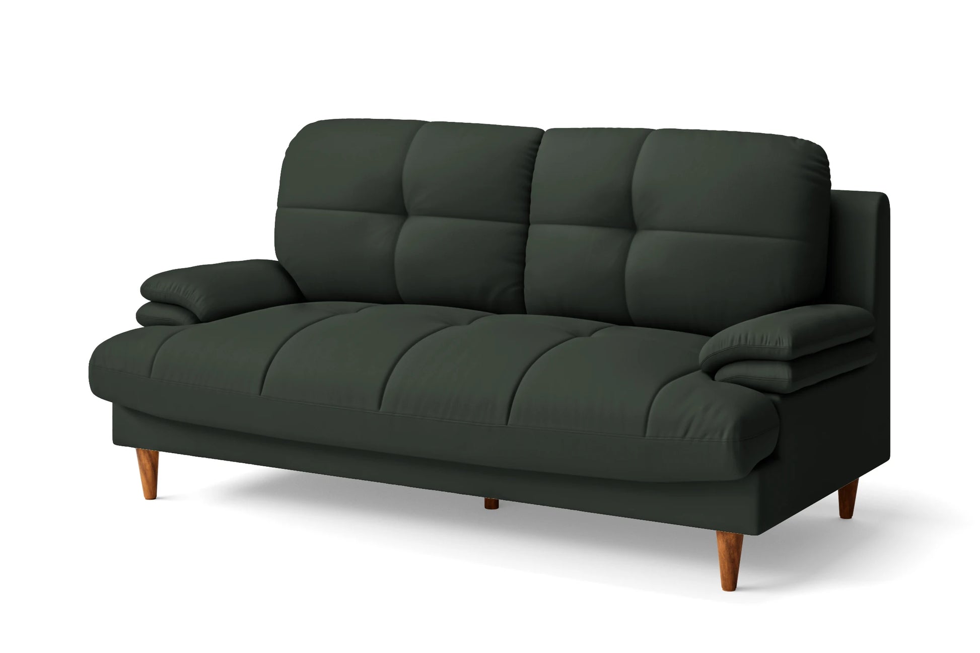 Cosenza 3 Seater Sofa Green Leather