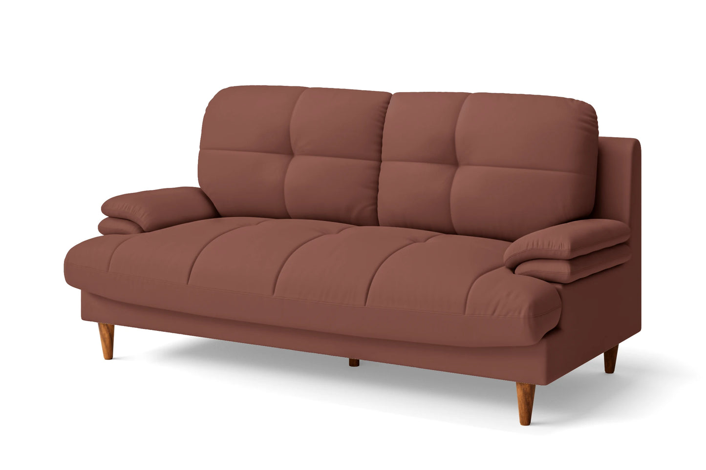 Cosenza 3 Seater Sofa Mauve Leather