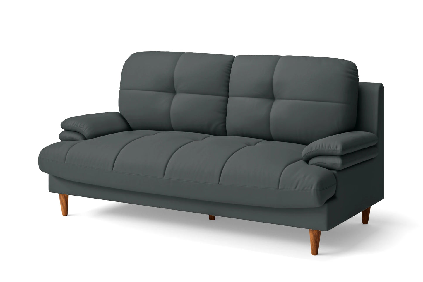 Cosenza 3 Seater Sofa Slate Leather