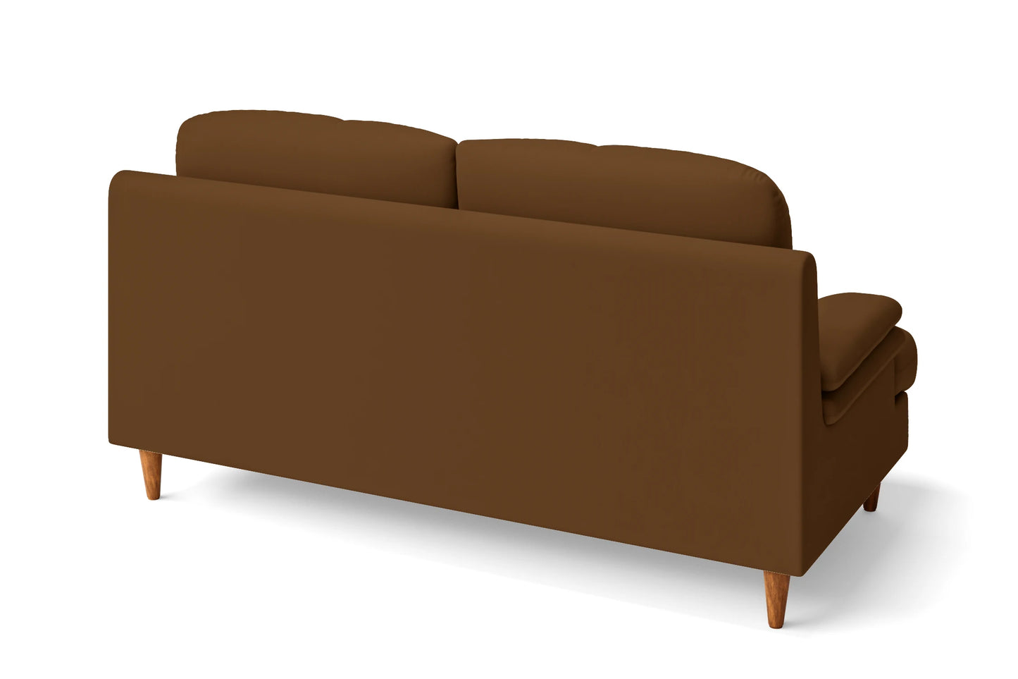 Cosenza 3 Seater Sofa Walnut Brown Leather