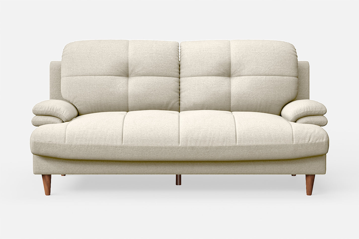 Cosenza 3 Seater Sofa Cream Linen Fabric