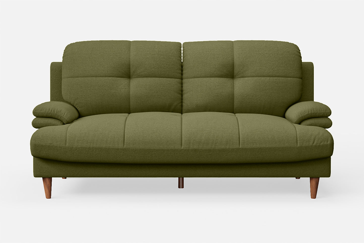 Cosenza 3 Seater Sofa Olive Linen Fabric