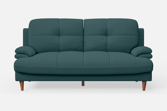 Cosenza 3 Seater Sofa Teal Linen Fabric