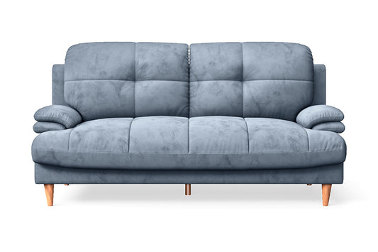 Cosenza 3 Seater Sofa Baby Blue Velvet