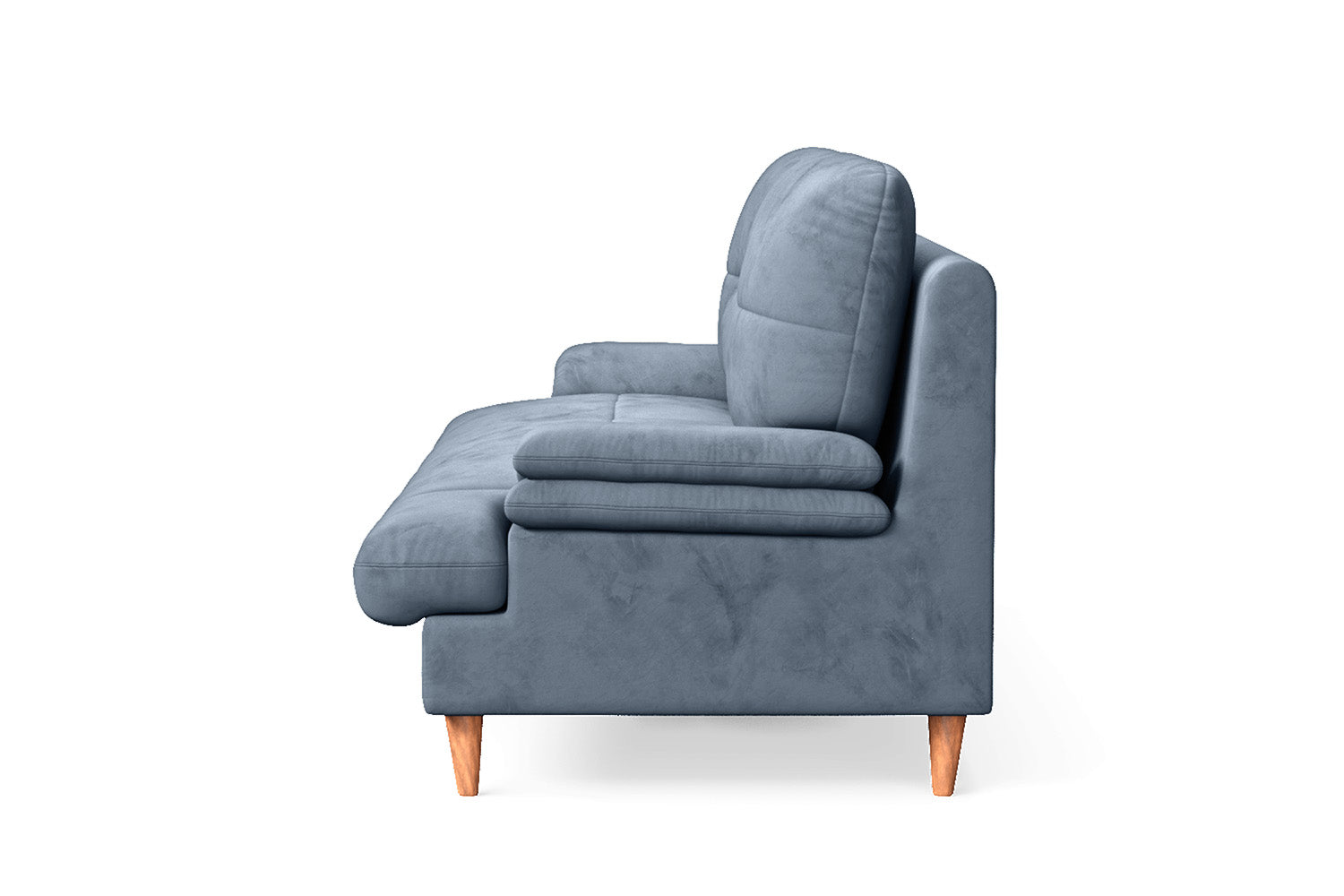 Cosenza 3 Seater Sofa Baby Blue Velvet