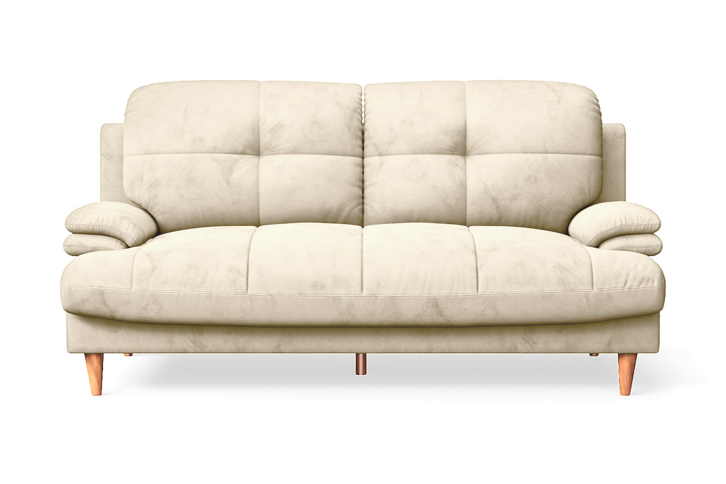 Cosenza 3 Seater Sofa Cream Velvet