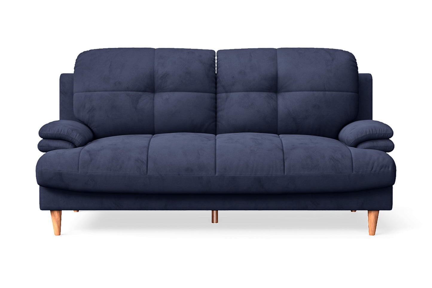 Cosenza 3 Seater Sofa Dark Blue Velvet