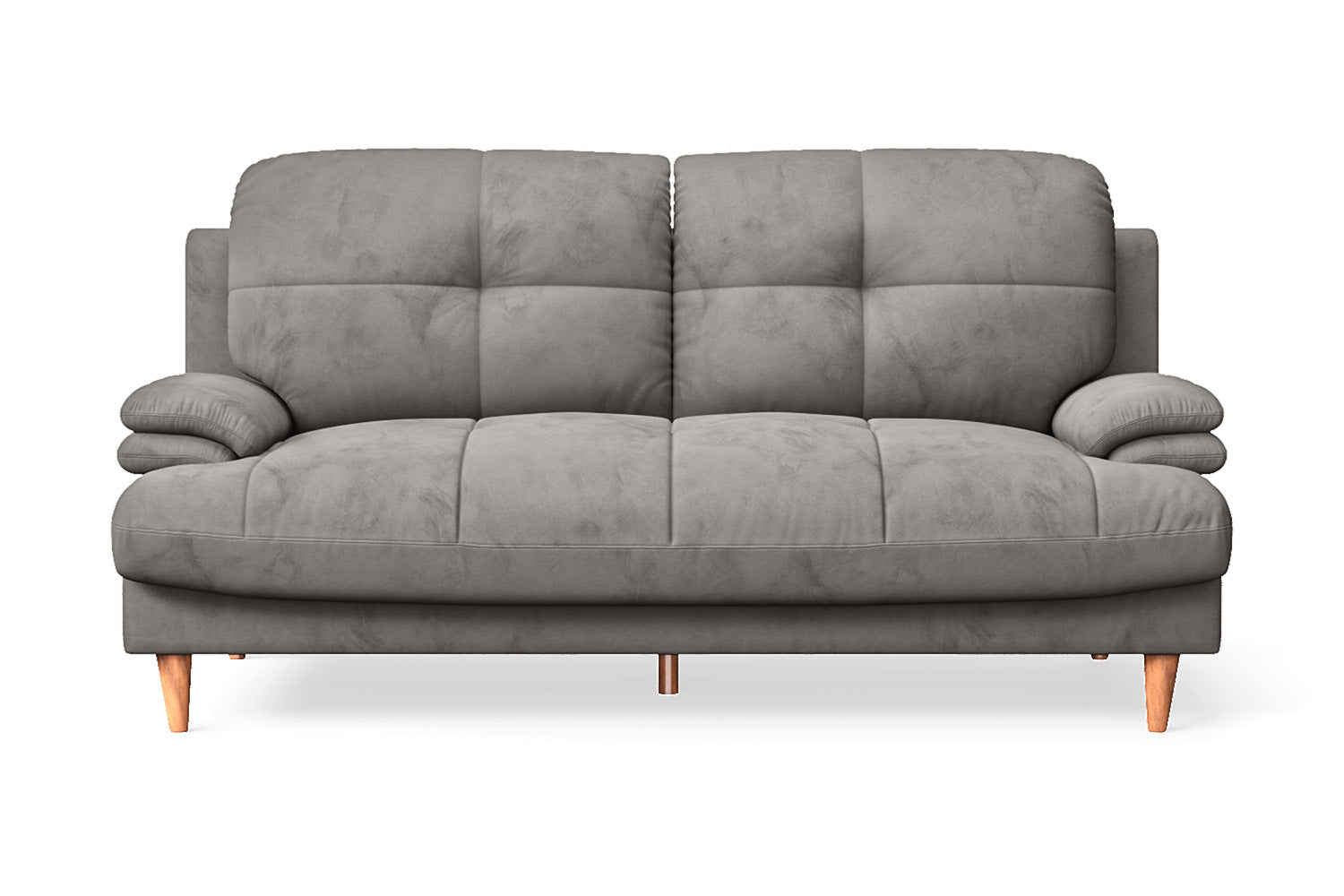 Cosenza 3 Seater Sofa Grey Velvet