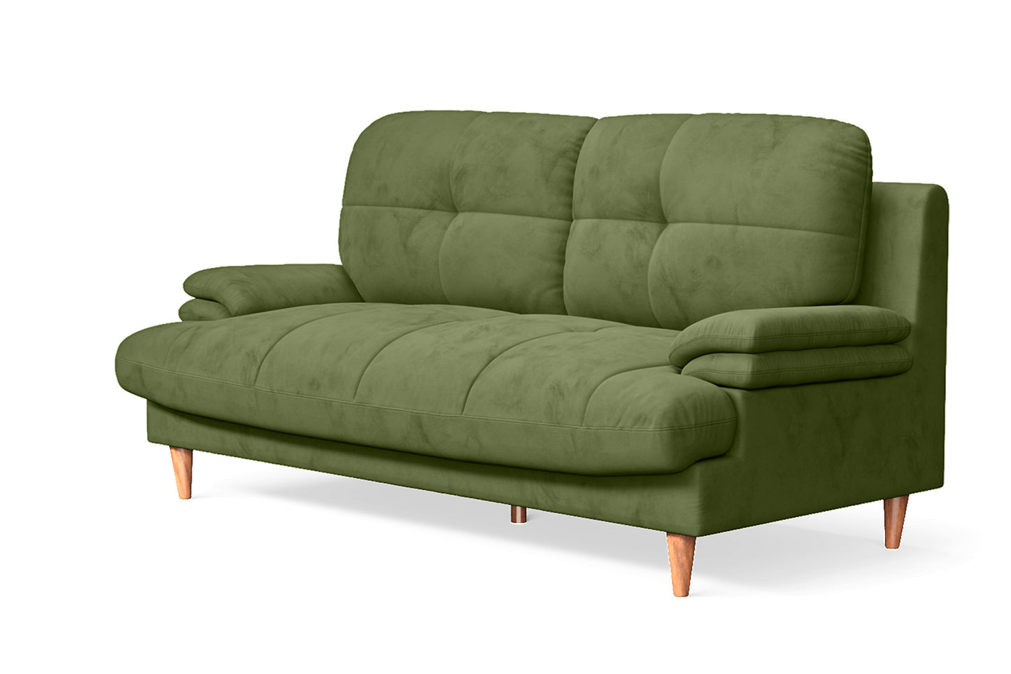 Cosenza 3 Seater Sofa Lime Velvet