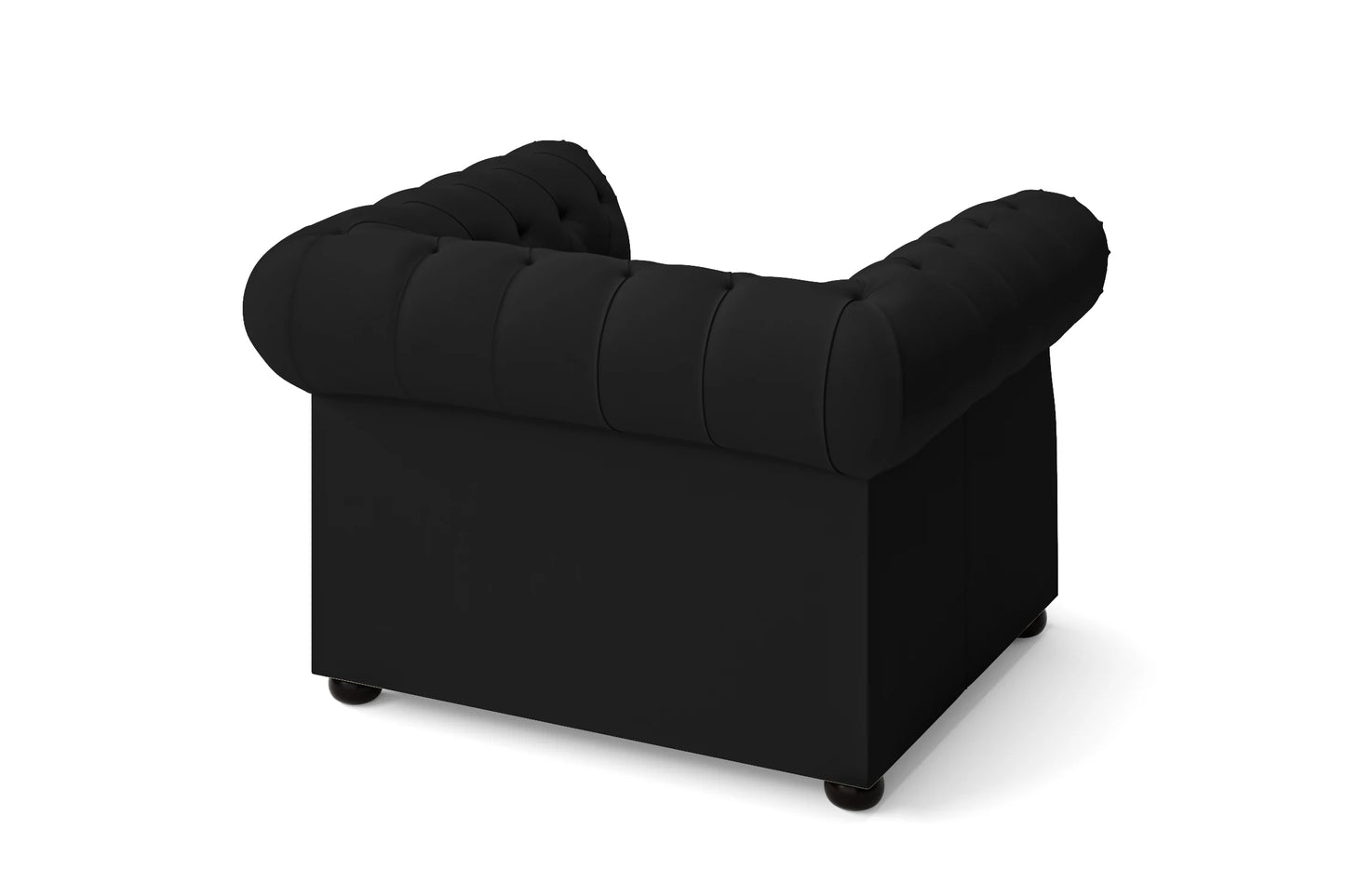 Cuneo Armchair Black Leather