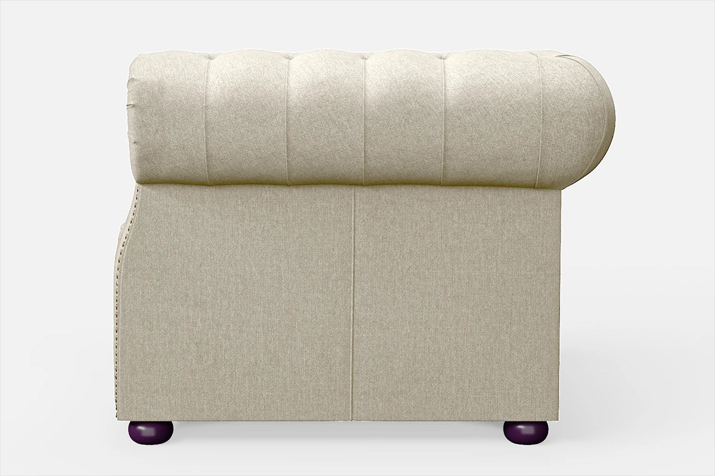 Cuneo Armchair Cream Linen Fabric