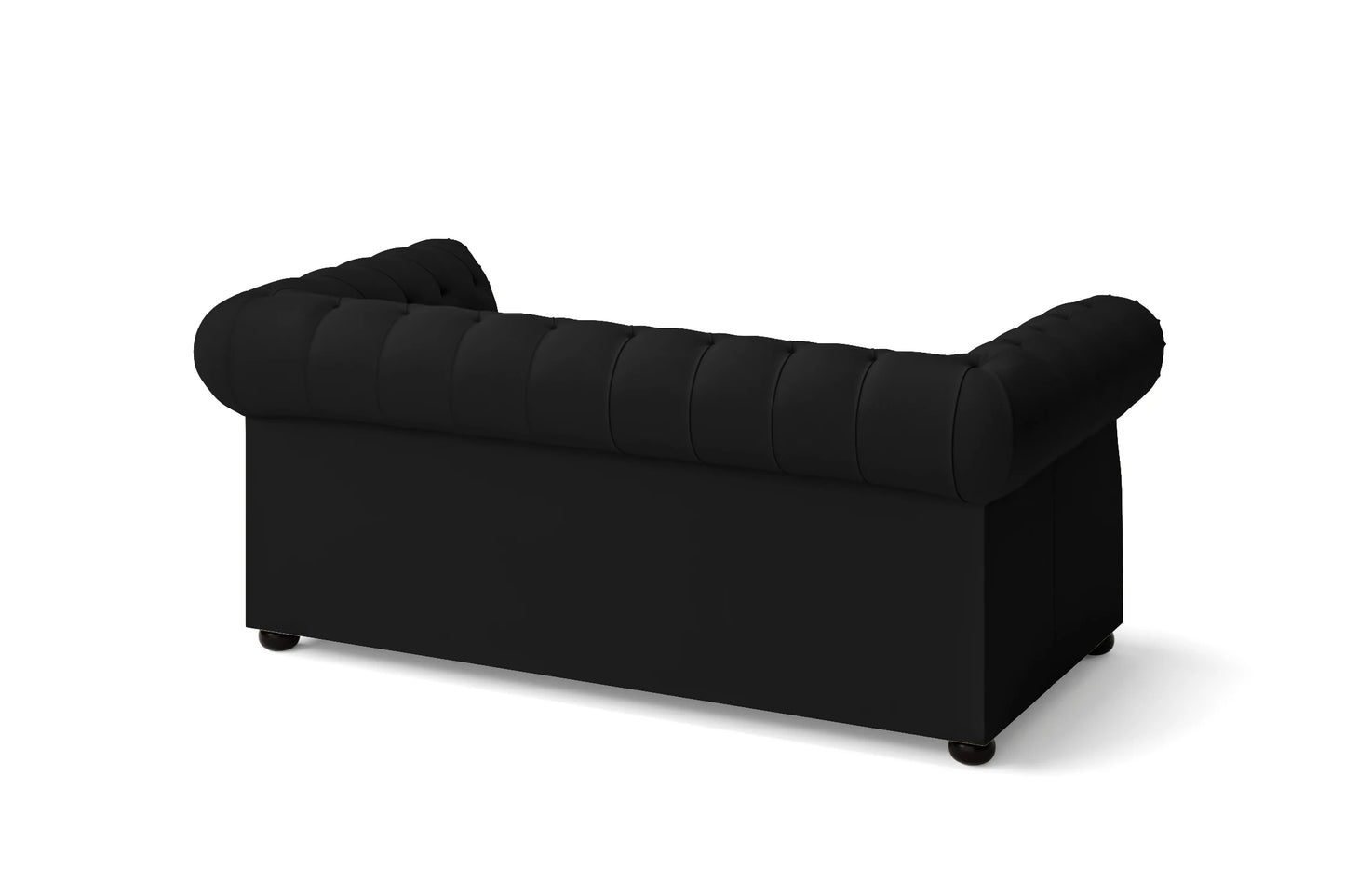 Cuneo 2 Seater Sofa Black Leather