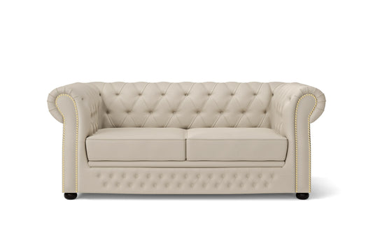 Cuneo 2 Seater Sofa Cream Leather