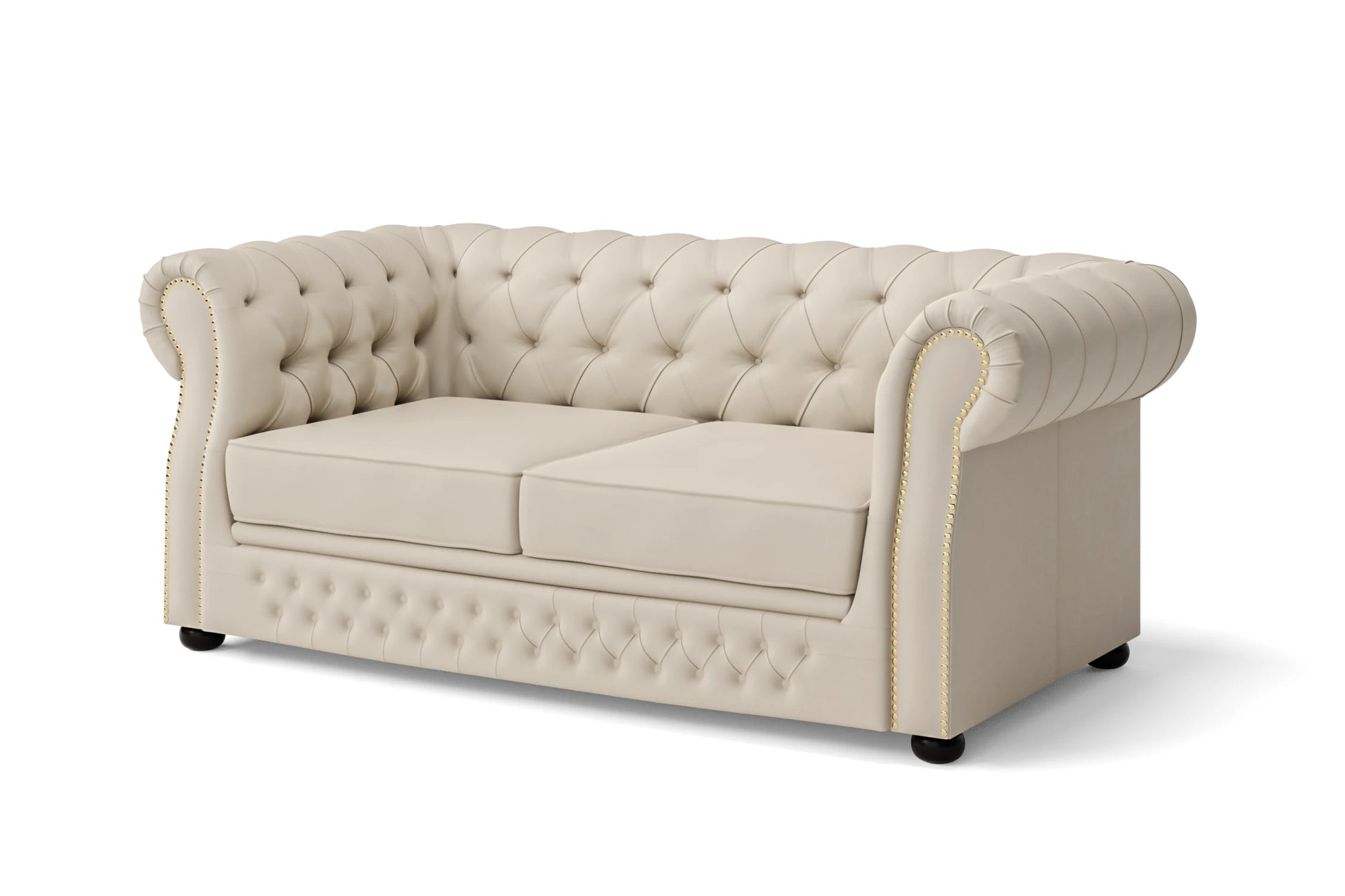 Cuneo 2 Seater Sofa Cream Leather