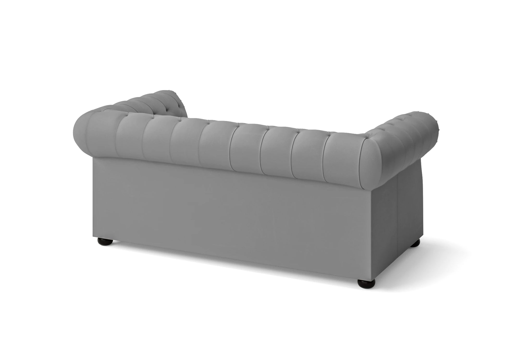 Cuneo 2 Seater Sofa Grey Leather