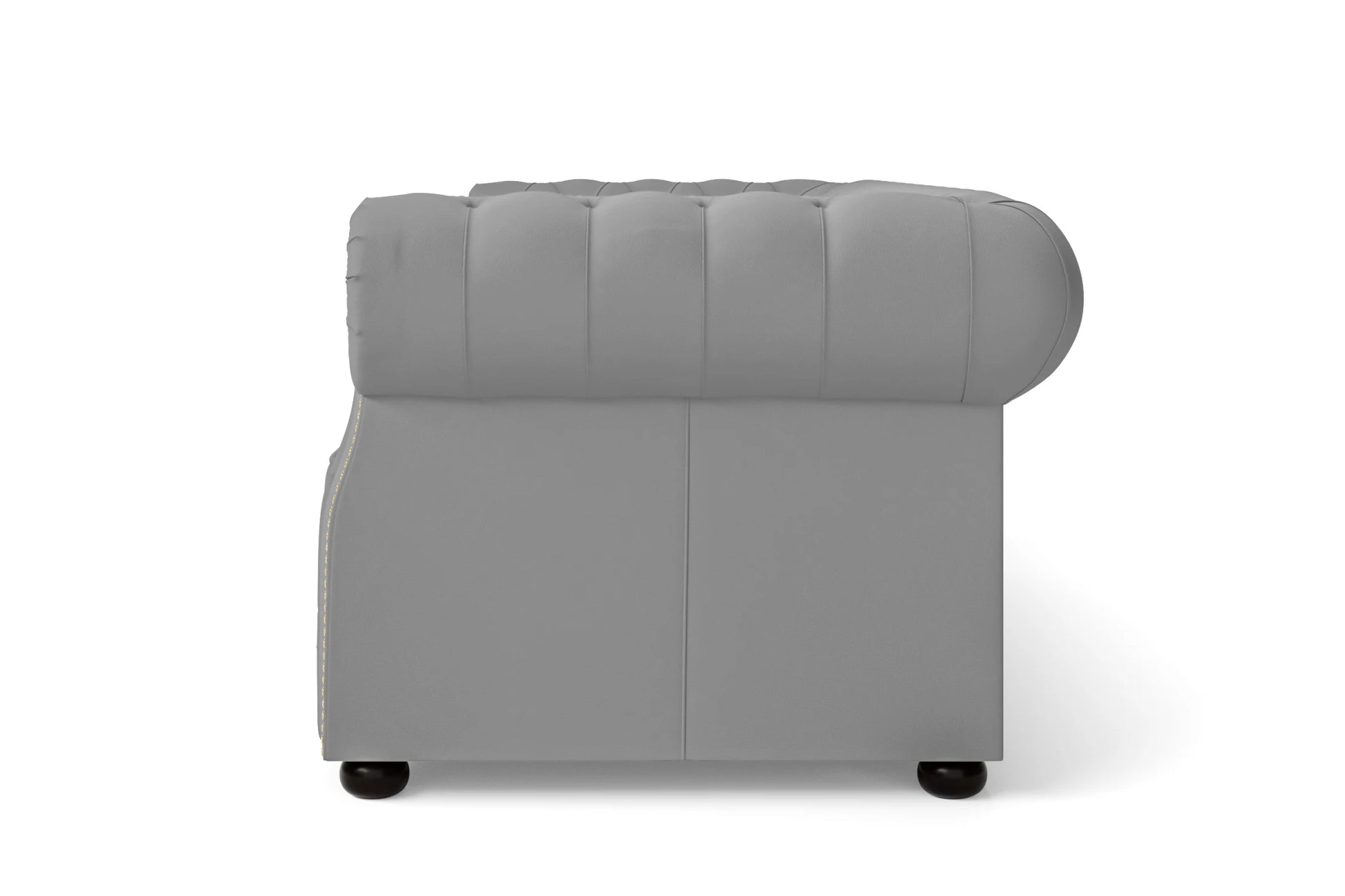 Cuneo 2 Seater Sofa Grey Leather