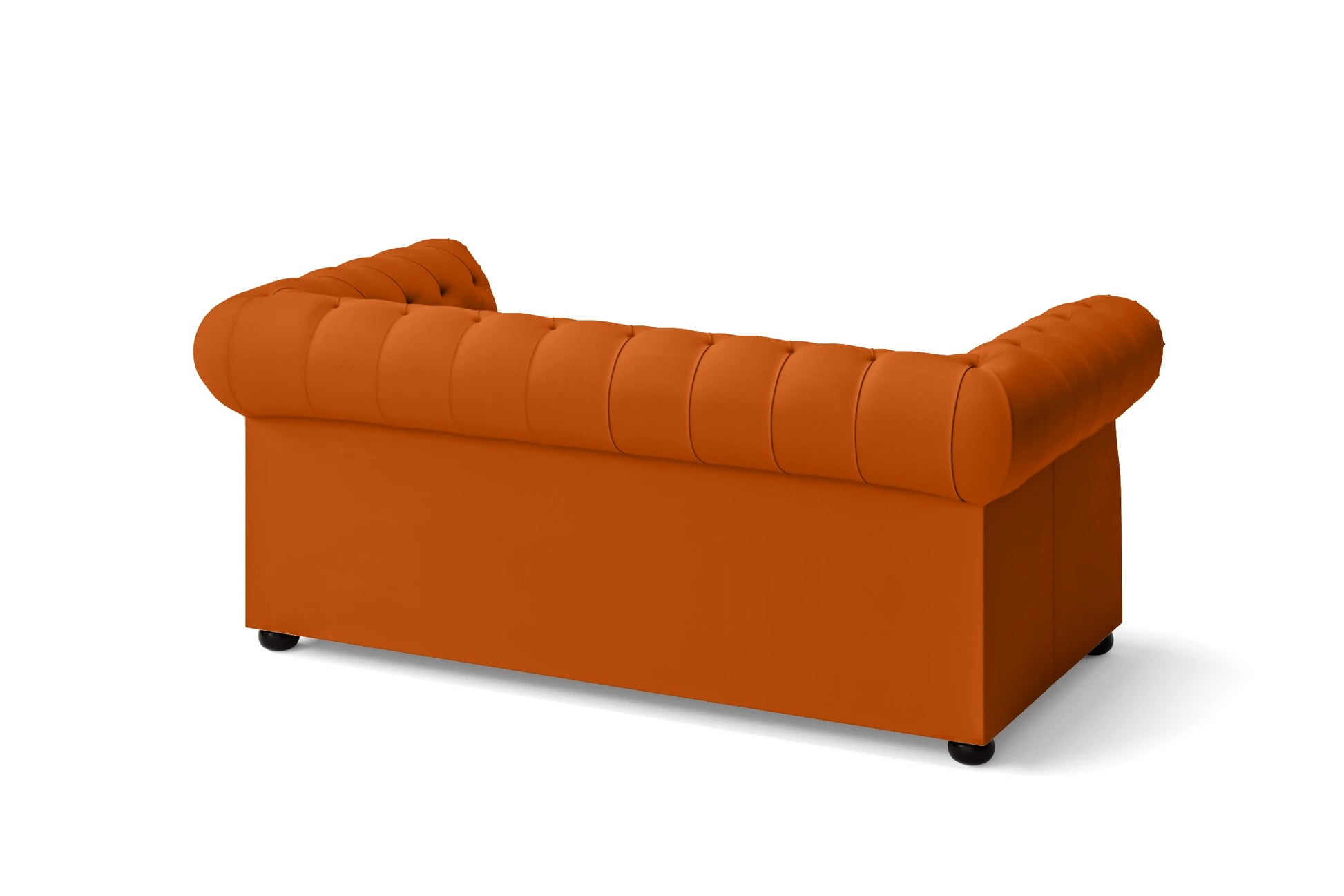 Cuneo 2 Seater Sofa Orange Leather