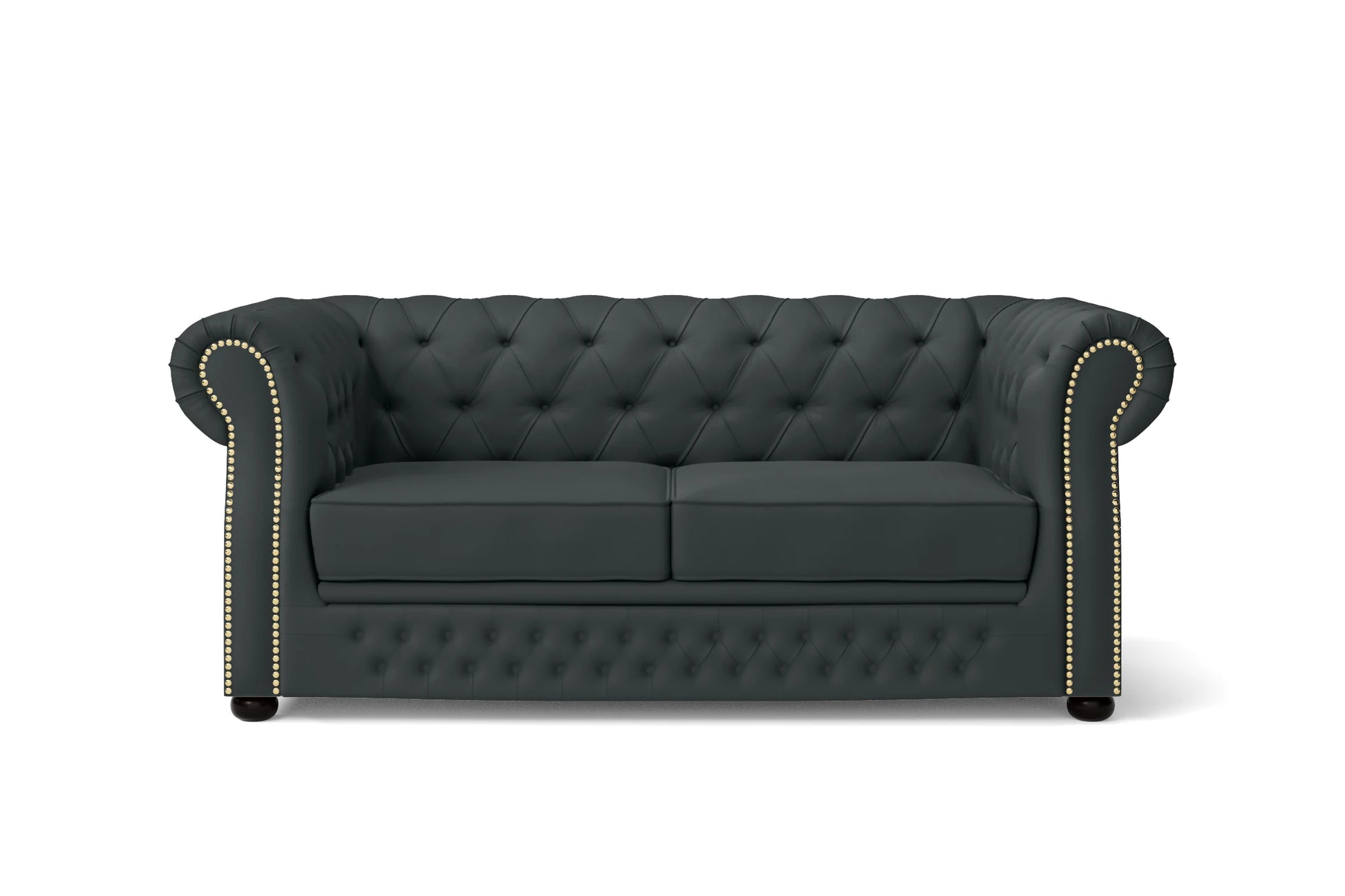 Cuneo 2 Seater Sofa Slate Leather