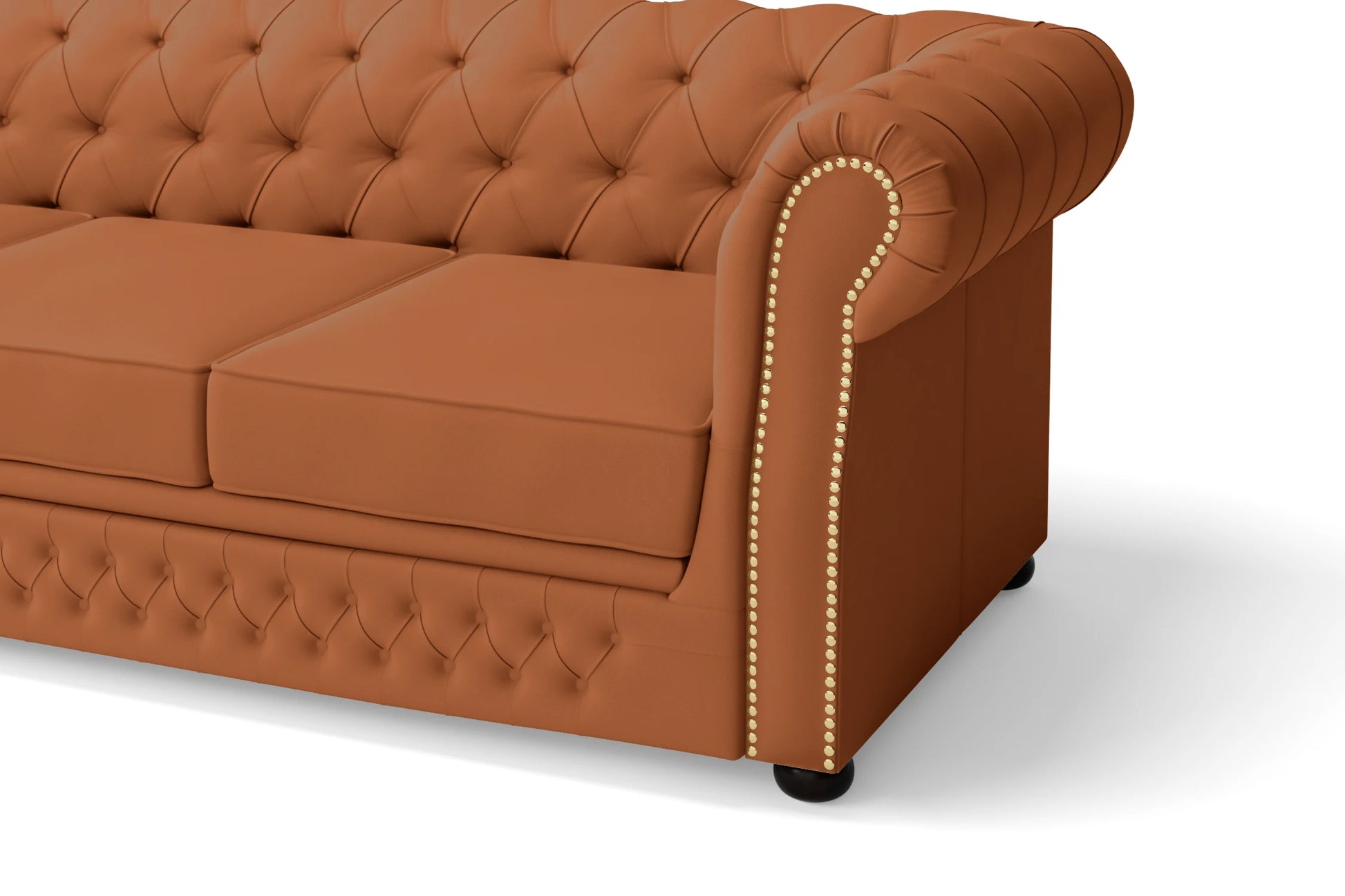 Cuneo 2 Seater Sofa Tan Brown Leather