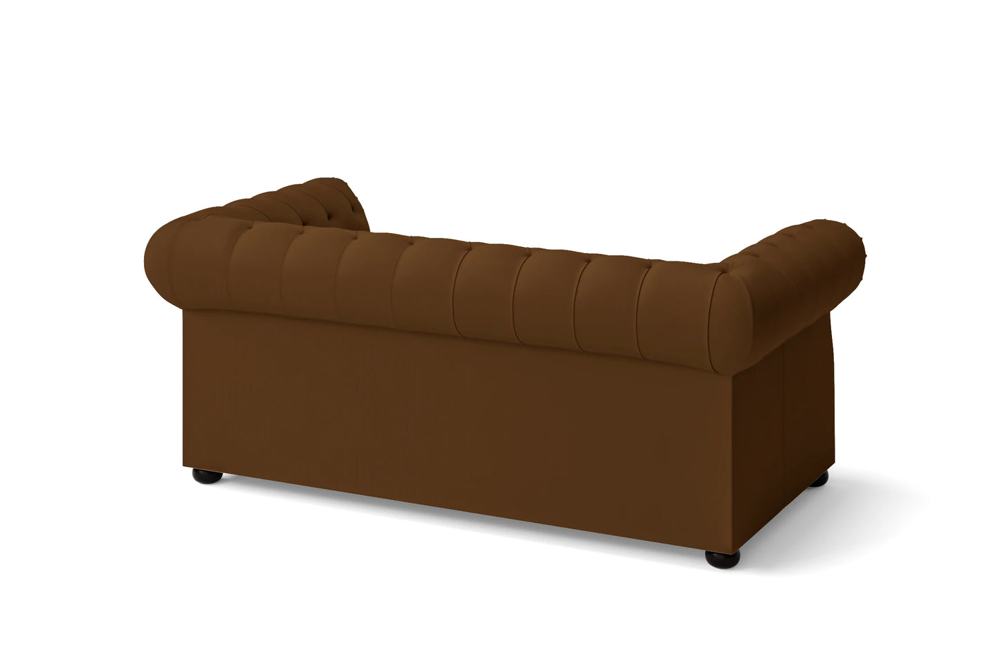 Cuneo 2 Seater Sofa Walnut Brown Leather