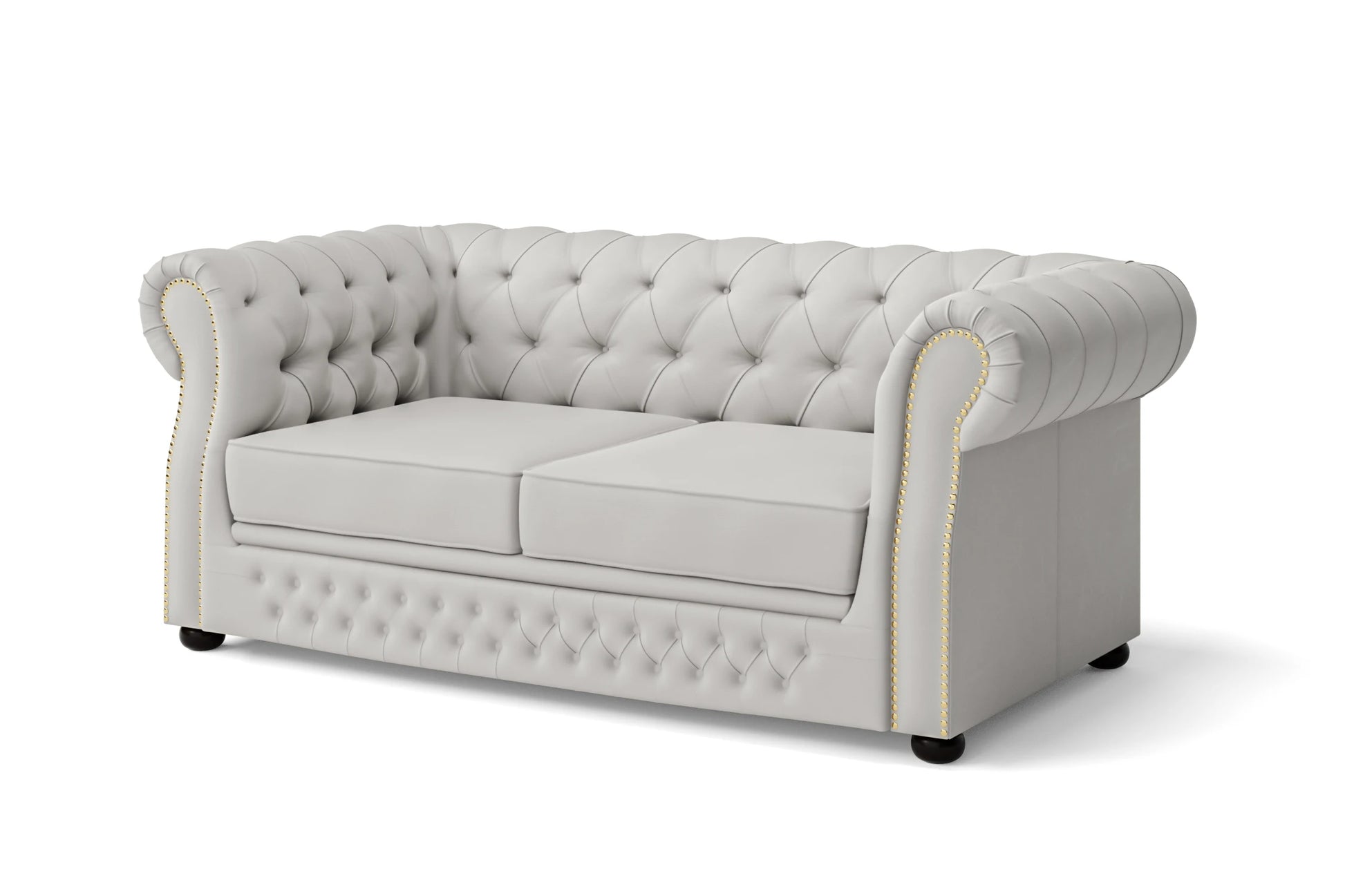 Cuneo 2 Seater Sofa White Leather