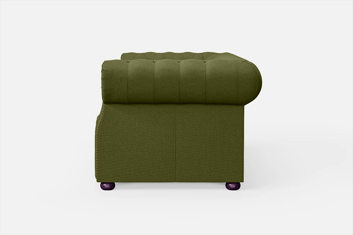 Cuneo 2 Seater Sofa Olive Linen Fabric