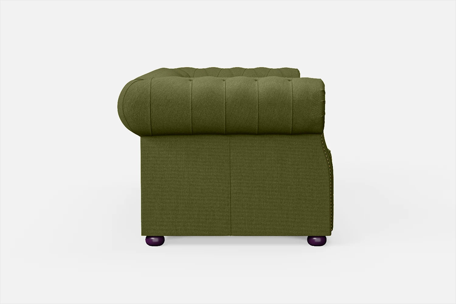 Cuneo 2 Seater Sofa Olive Linen Fabric