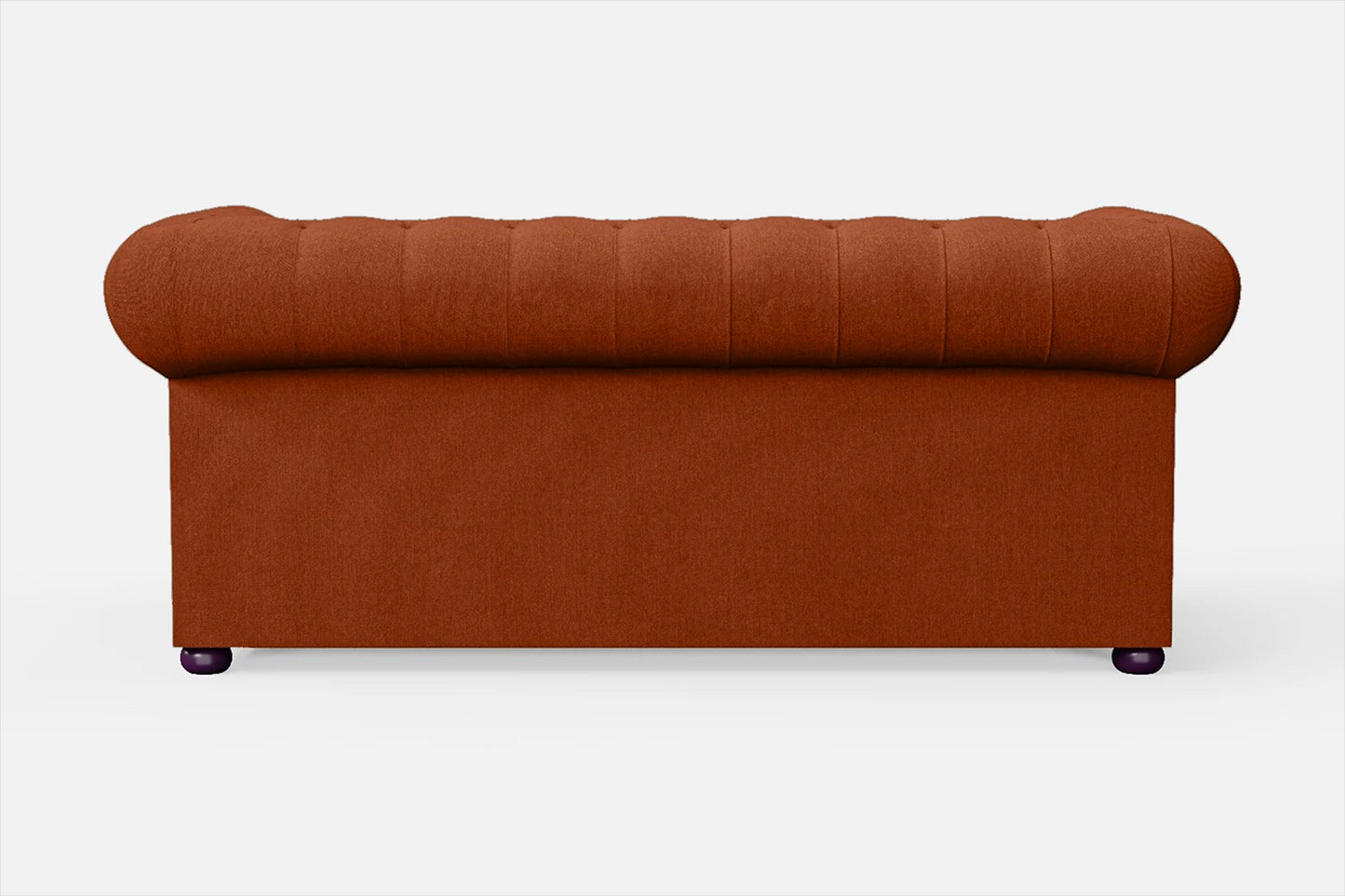 Cuneo 2 Seater Sofa Orange Linen Fabric