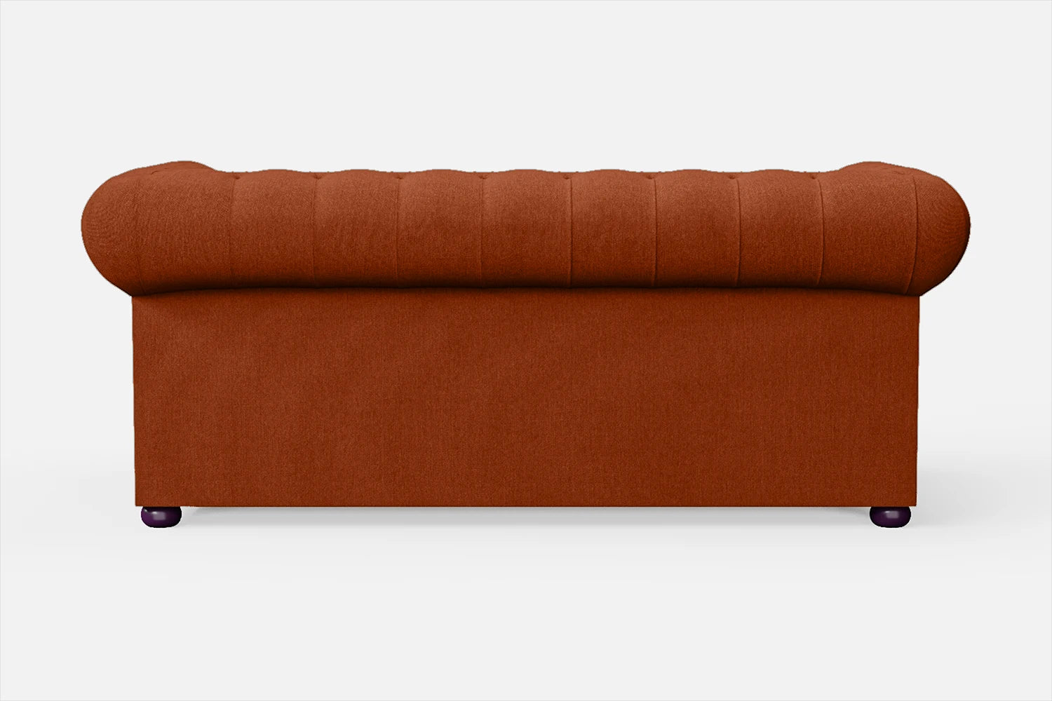 Cuneo 2 Seater Sofa Orange Linen Fabric