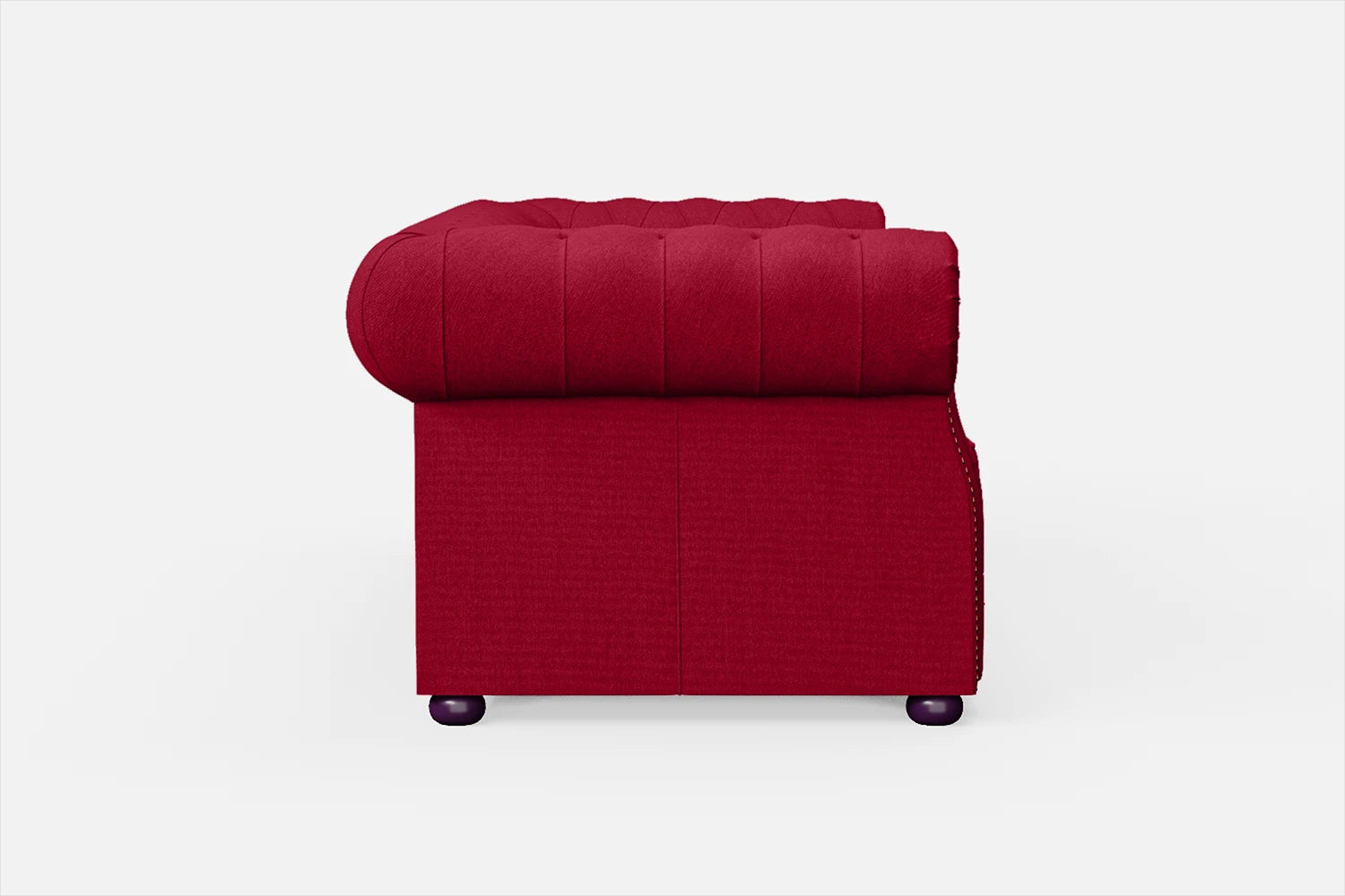 Cuneo 2 Seater Sofa Red Linen Fabric