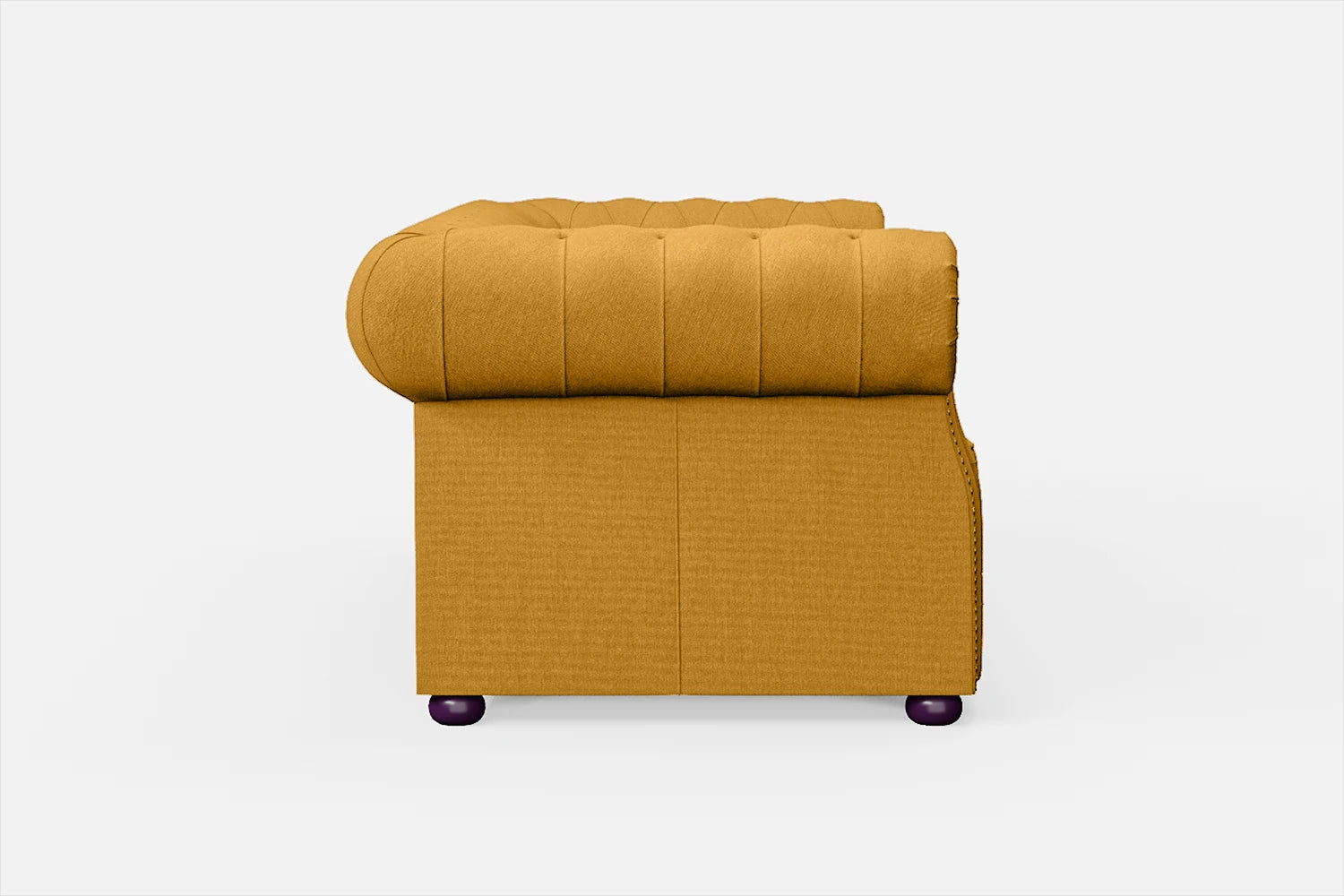 Cuneo 2 Seater Sofa Yellow Linen Fabric