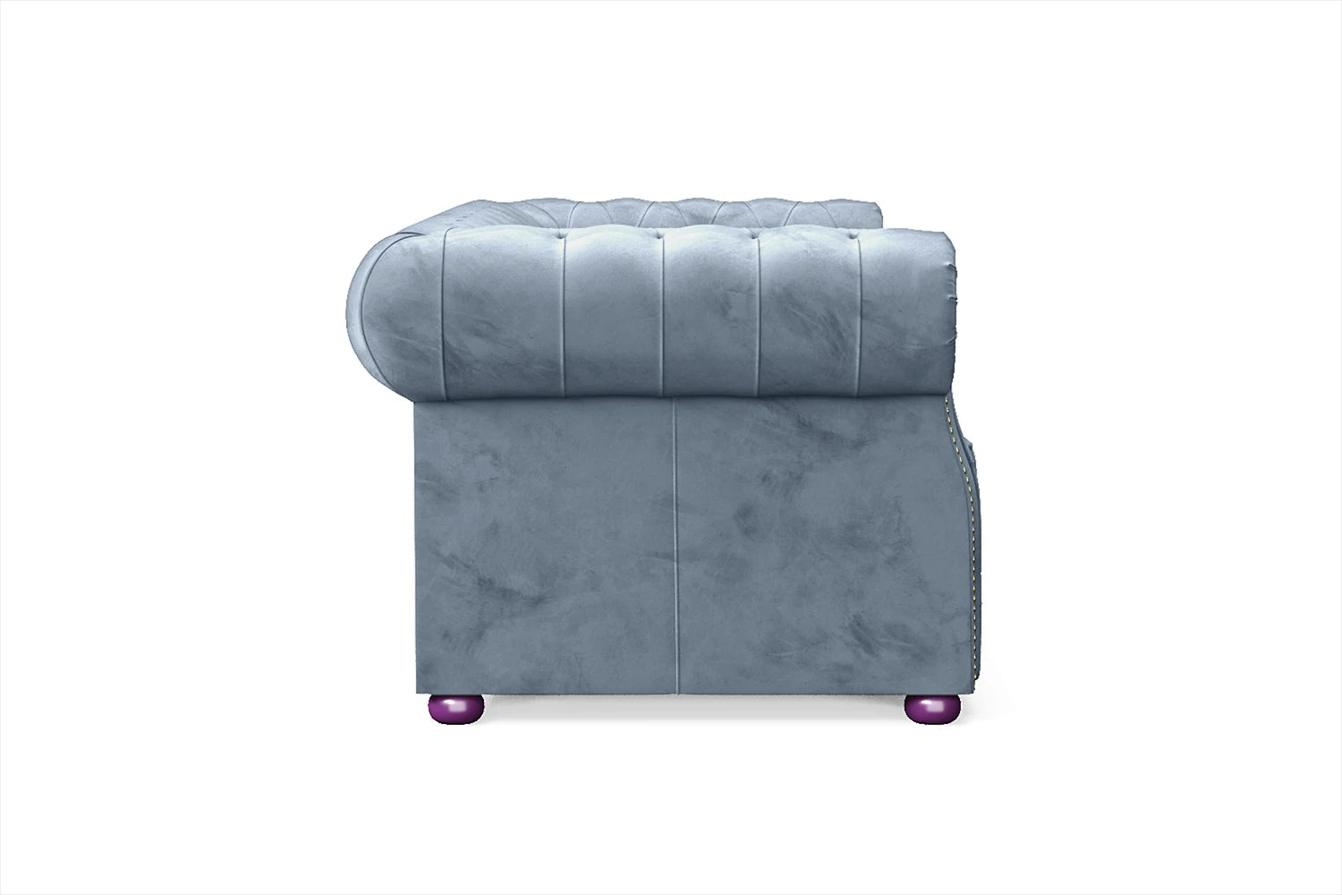 Cuneo 2 Seater Sofa Baby Blue Velvet