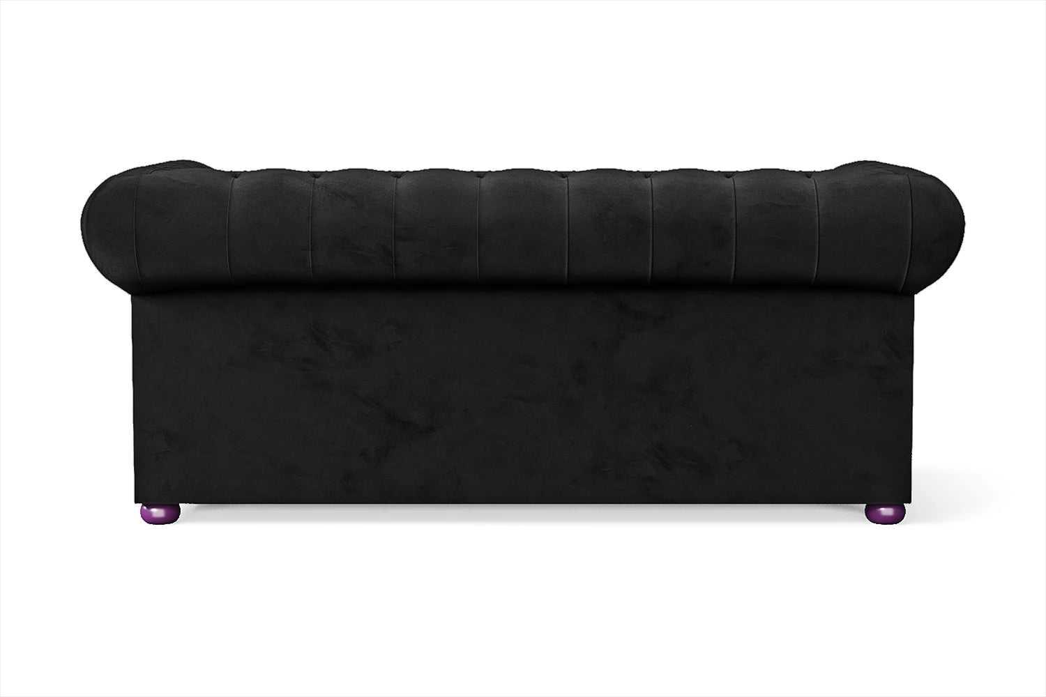 Cuneo 2 Seater Sofa Black Velvet