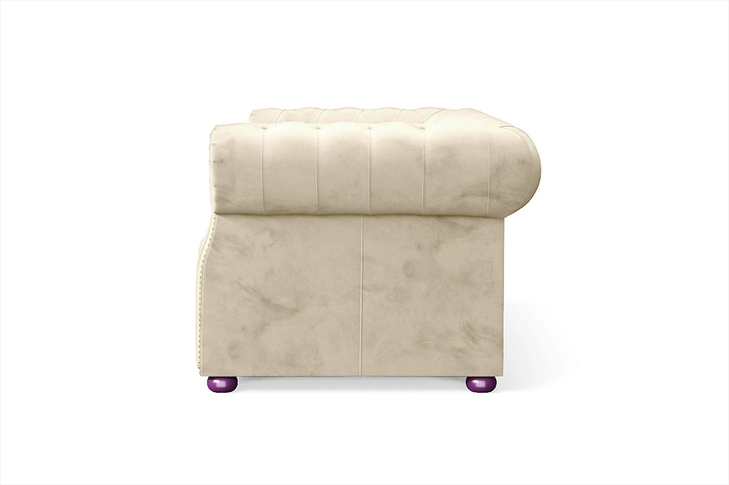 Cuneo 2 Seater Sofa Cream Velvet