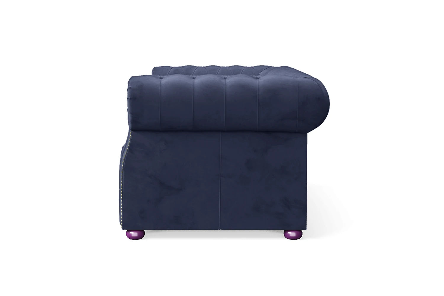 Cuneo 2 Seater Sofa Dark Blue Velvet