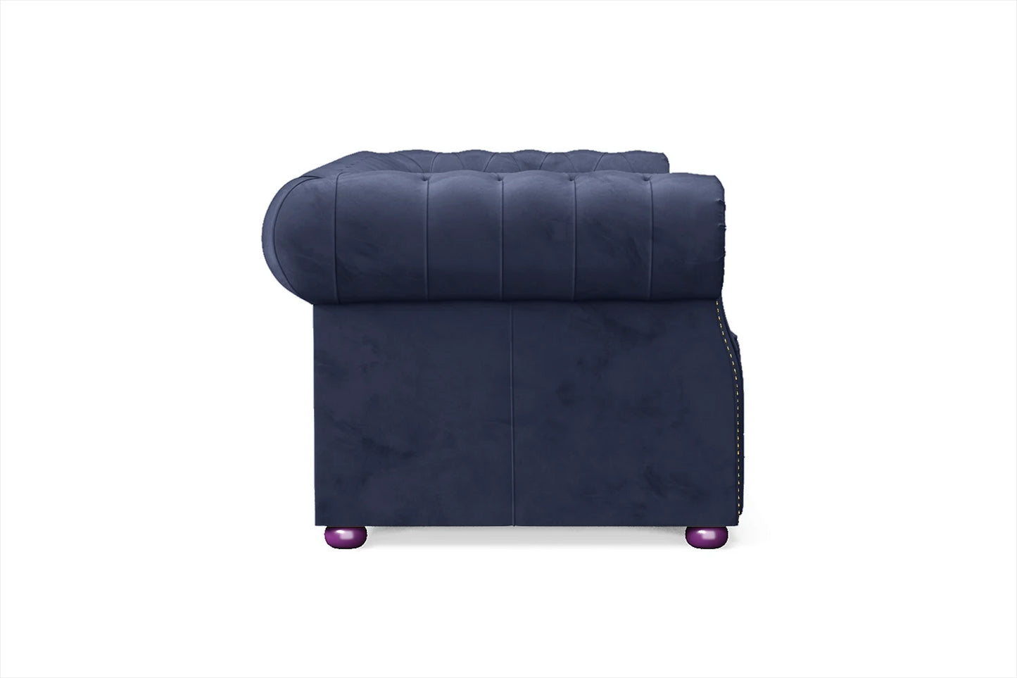 Cuneo 2 Seater Sofa Dark Blue Velvet