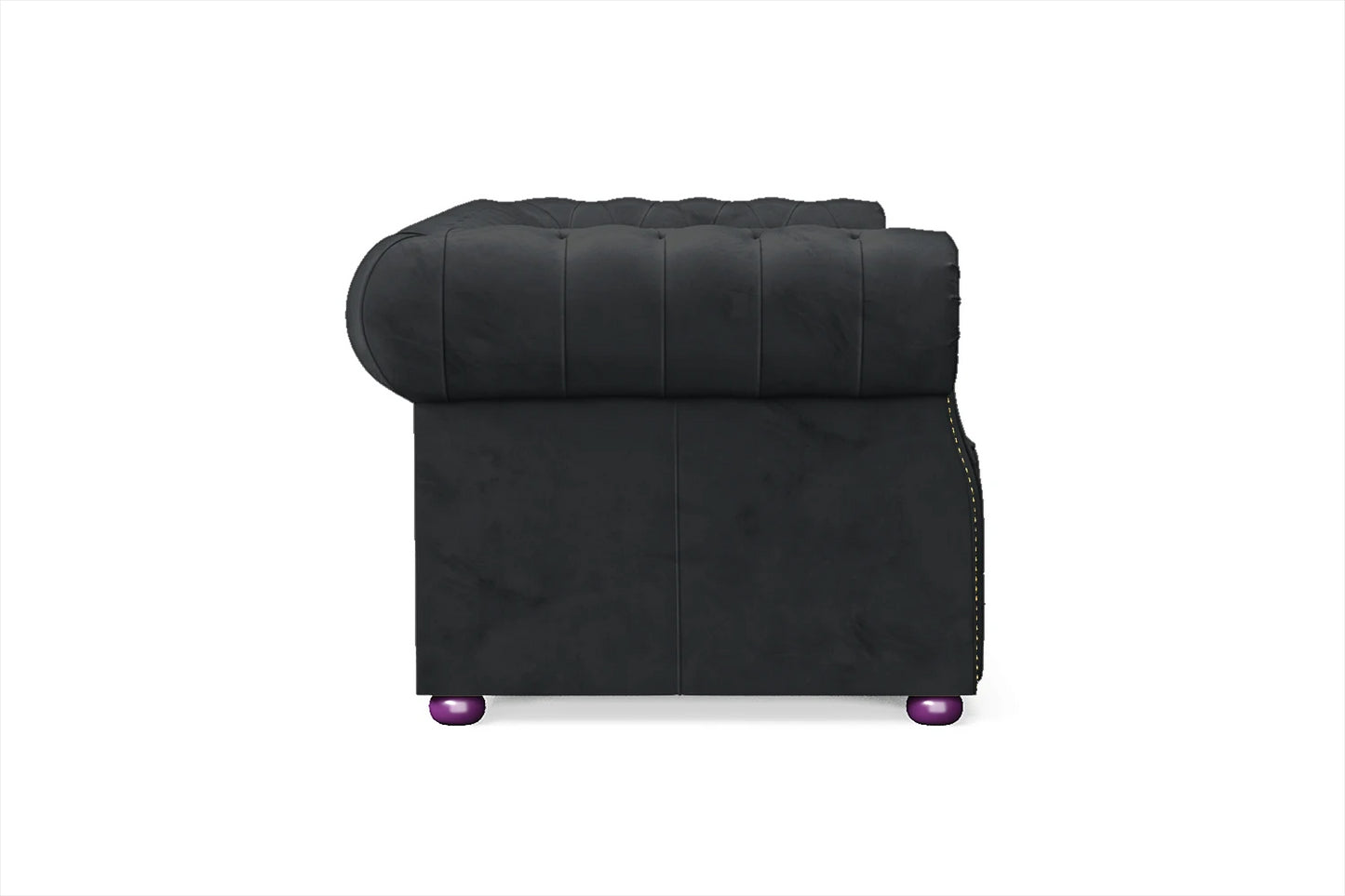 Cuneo 2 Seater Sofa Dark Grey Velvet