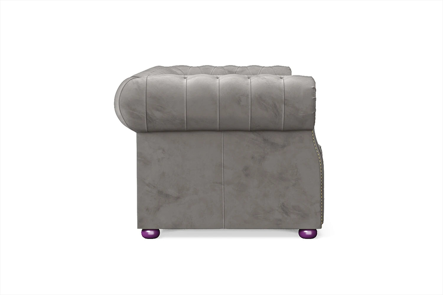 Cuneo 2 Seater Sofa Grey Velvet