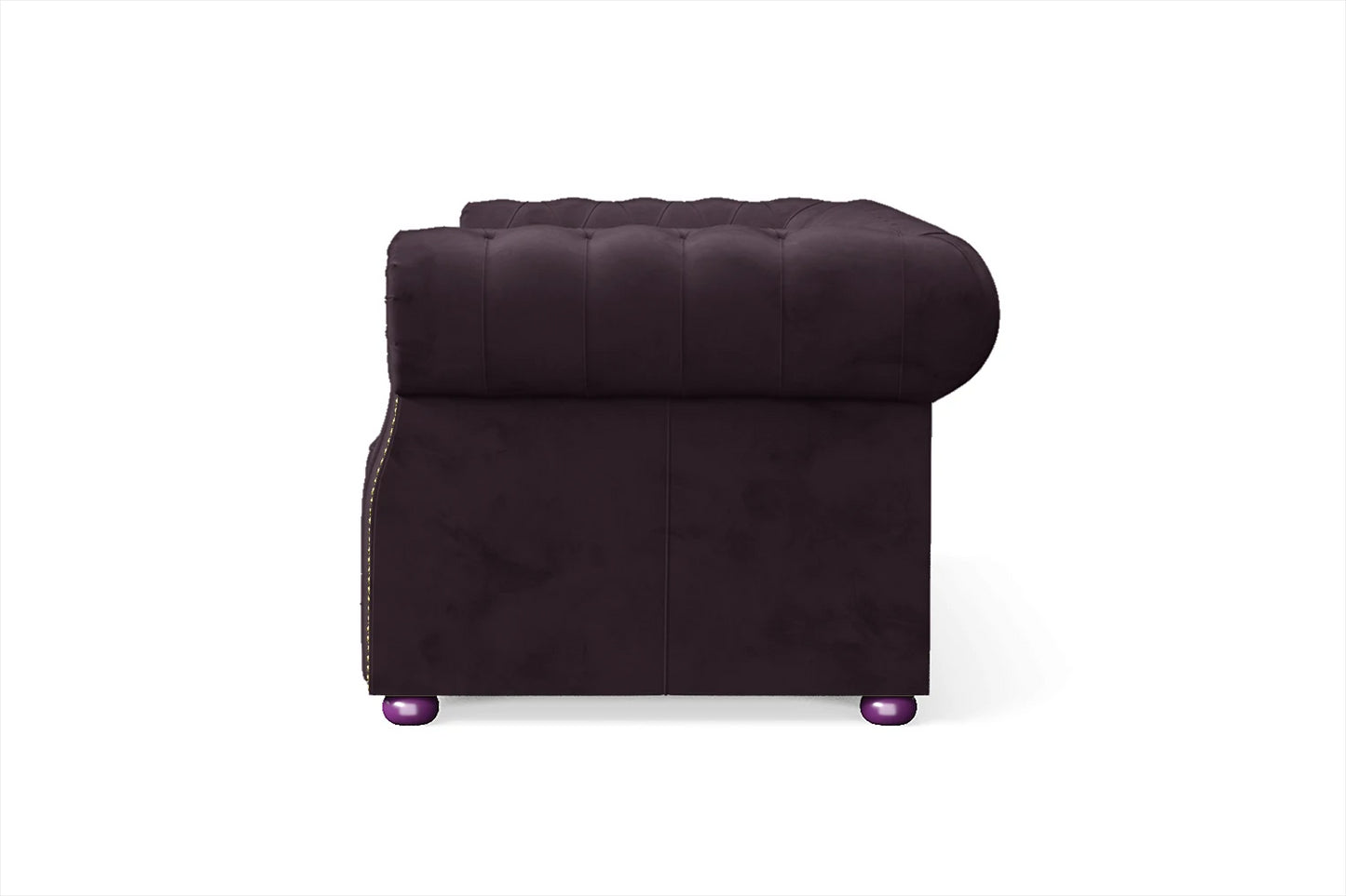 Cuneo 2 Seater Sofa Purple Velvet