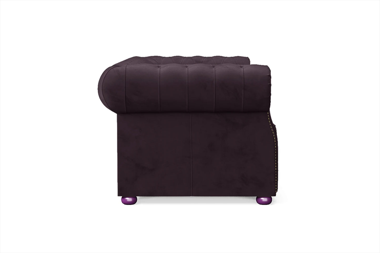 Cuneo 2 Seater Sofa Purple Velvet