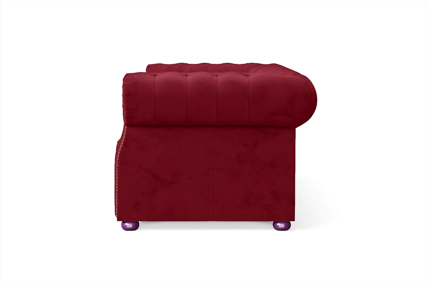 Cuneo 2 Seater Sofa Red Velvet