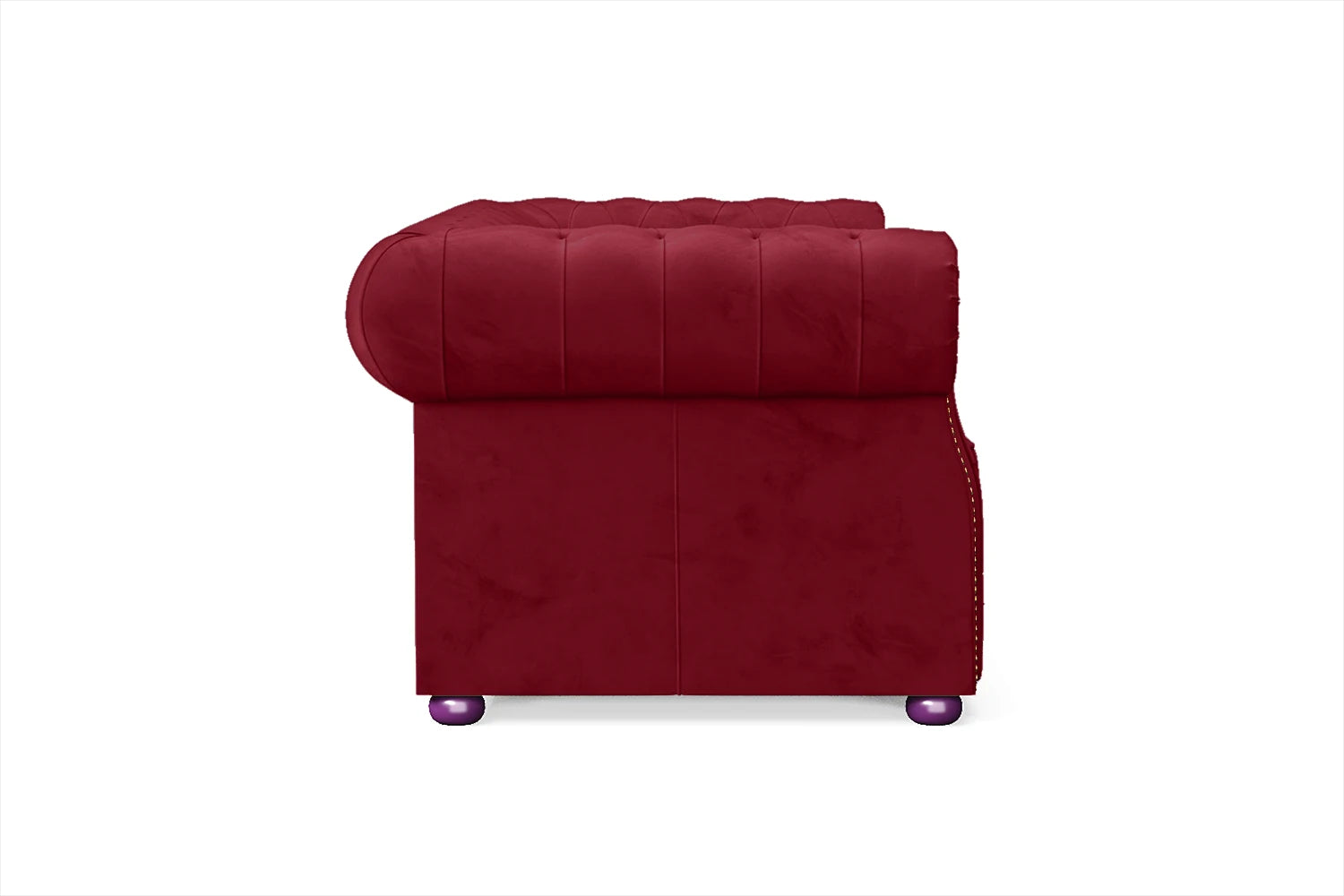 Cuneo 2 Seater Sofa Red Velvet