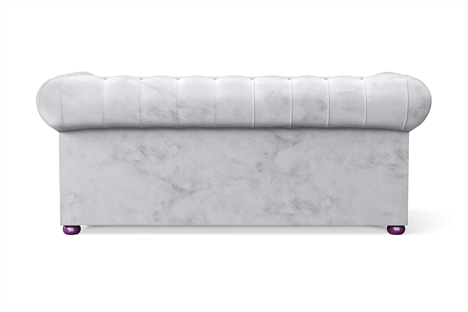 Cuneo 2 Seater Sofa Silver Velvet