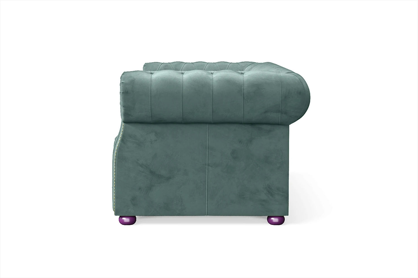 Cuneo 2 Seater Sofa Teal Velvet