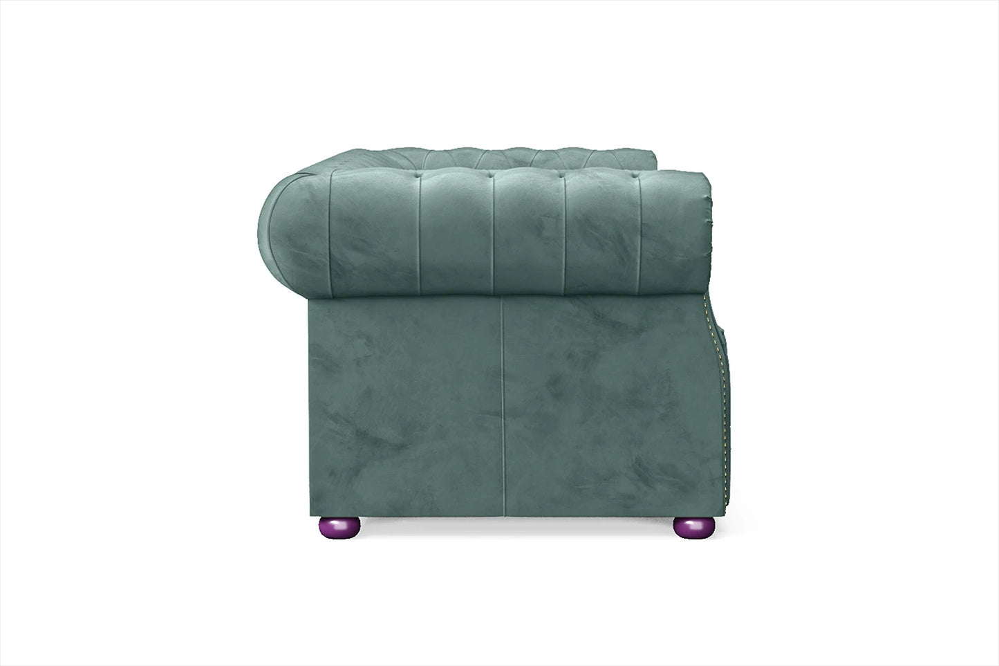 Cuneo 2 Seater Sofa Teal Velvet