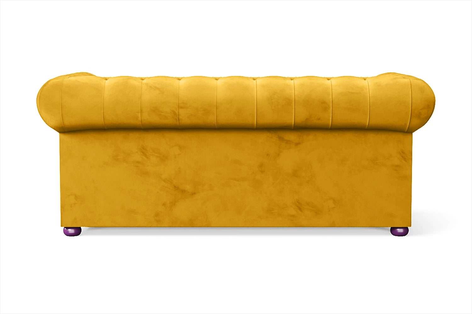 Cuneo 2 Seater Sofa Yellow Velvet